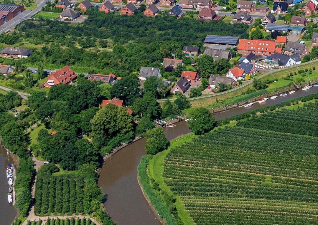 Grünendeich Fewo Elbblick Im Haus Luehegarten 아파트 외부 사진