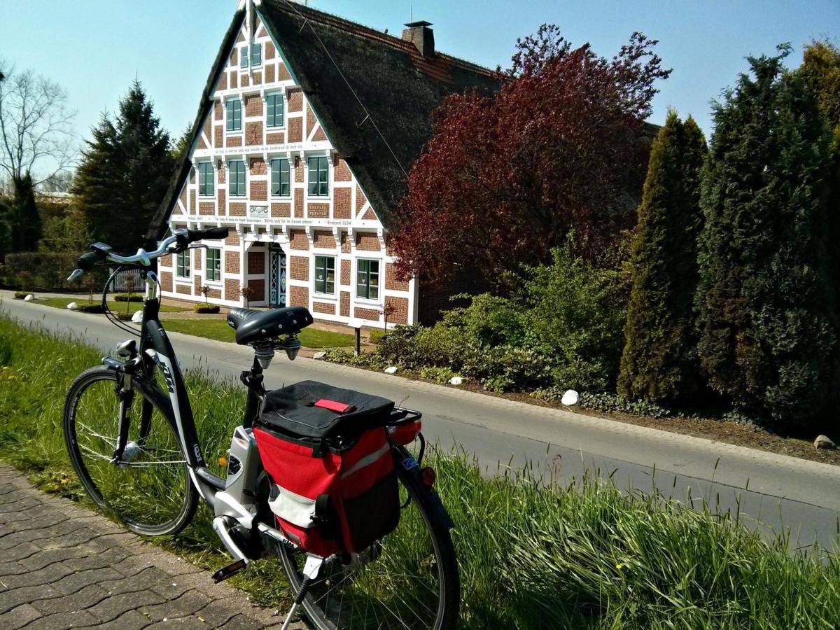 Grünendeich Fewo Elbblick Im Haus Luehegarten 아파트 외부 사진