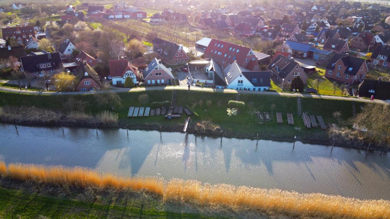 Grünendeich Fewo Elbblick Im Haus Luehegarten 아파트 외부 사진